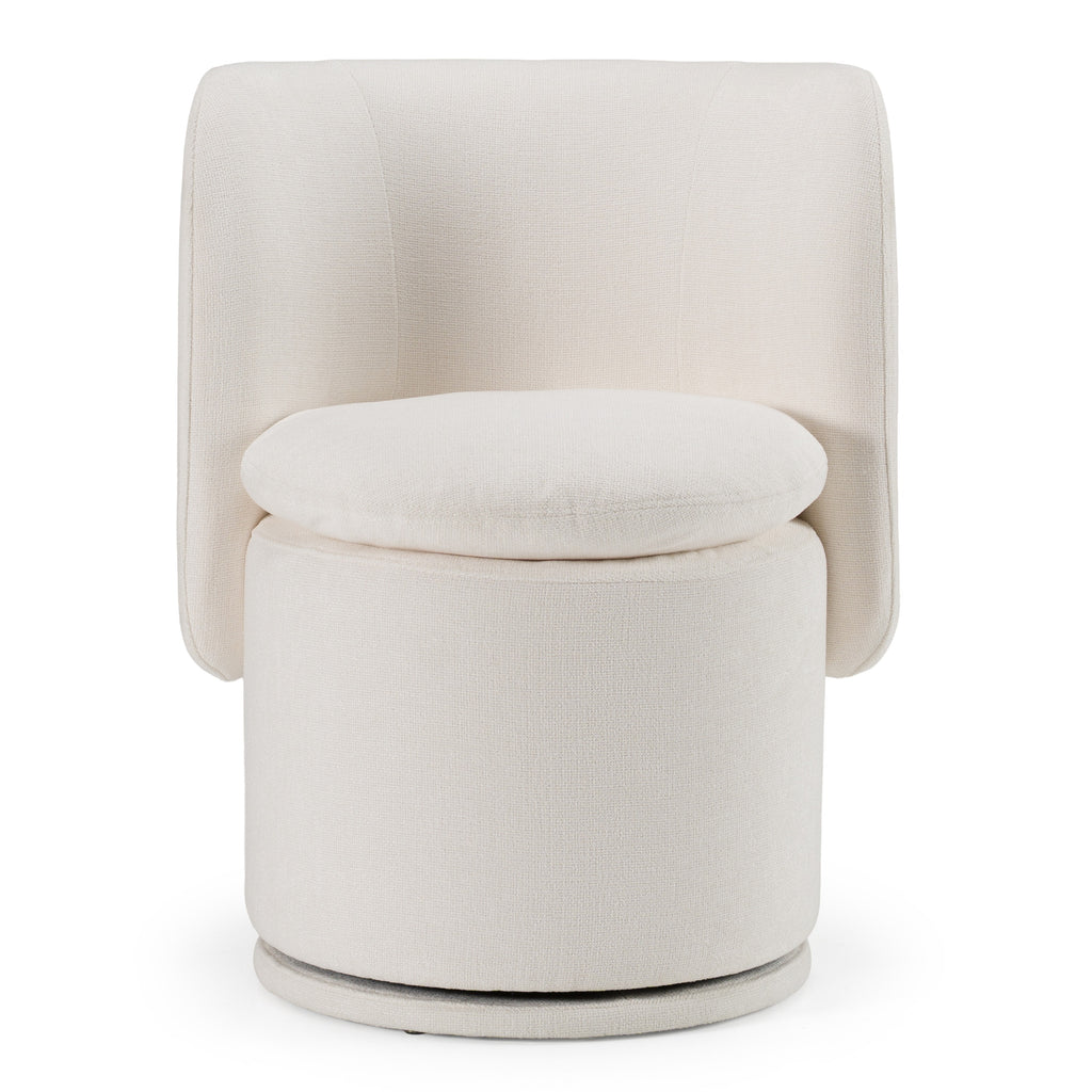 Divani Casa Norris - Modern Fabric Swivel Dining Chair