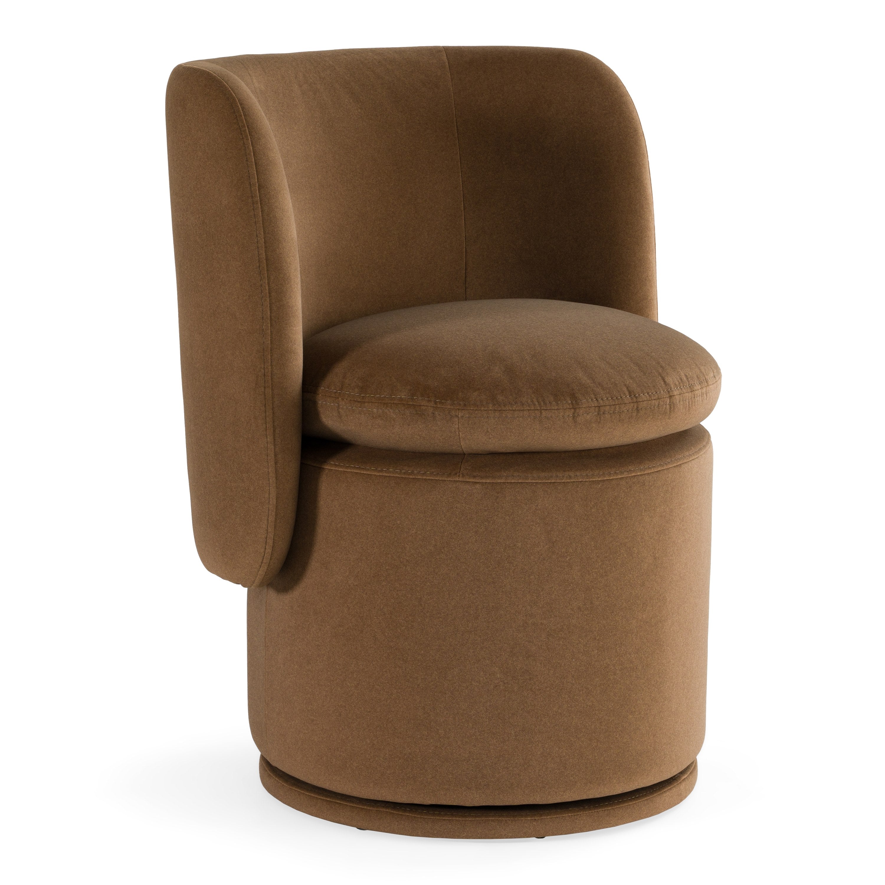 Divani Casa Norris - Modern Fabric Swivel Dining Chair