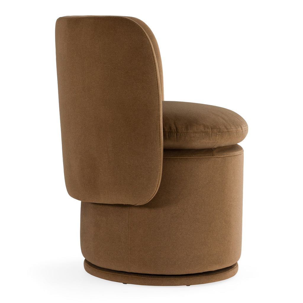 Divani Casa Norris - Modern Fabric Swivel Dining Chair