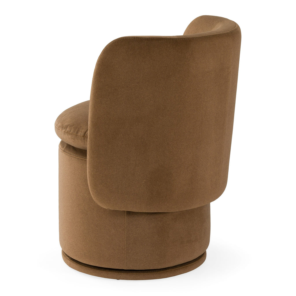 Divani Casa Norris - Modern Fabric Swivel Dining Chair