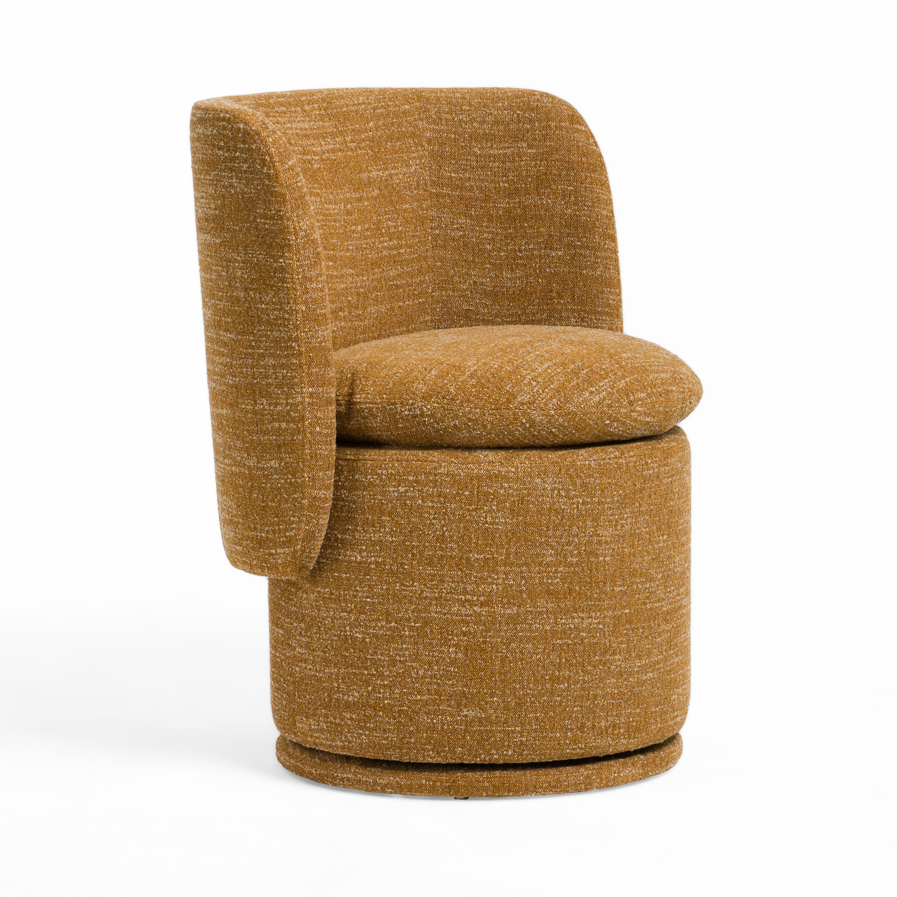 Divani Casa Norris - Modern Fabric Swivel Dining Chair