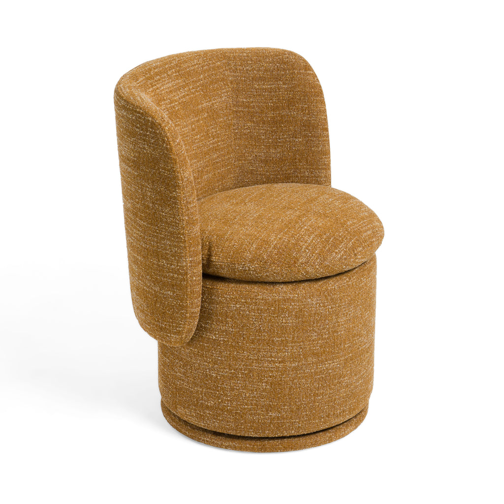 Divani Casa Norris - Modern Fabric Swivel Dining Chair