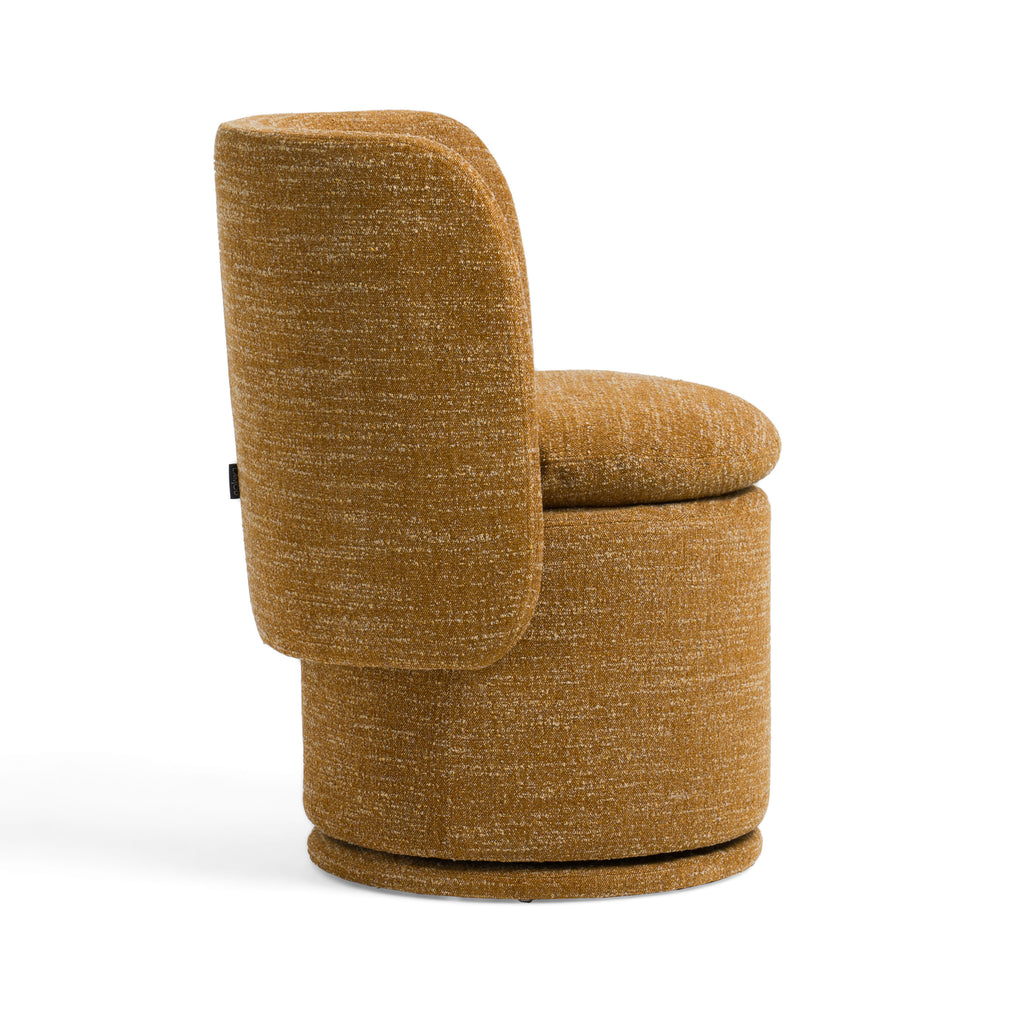 Divani Casa Norris - Modern Fabric Swivel Dining Chair