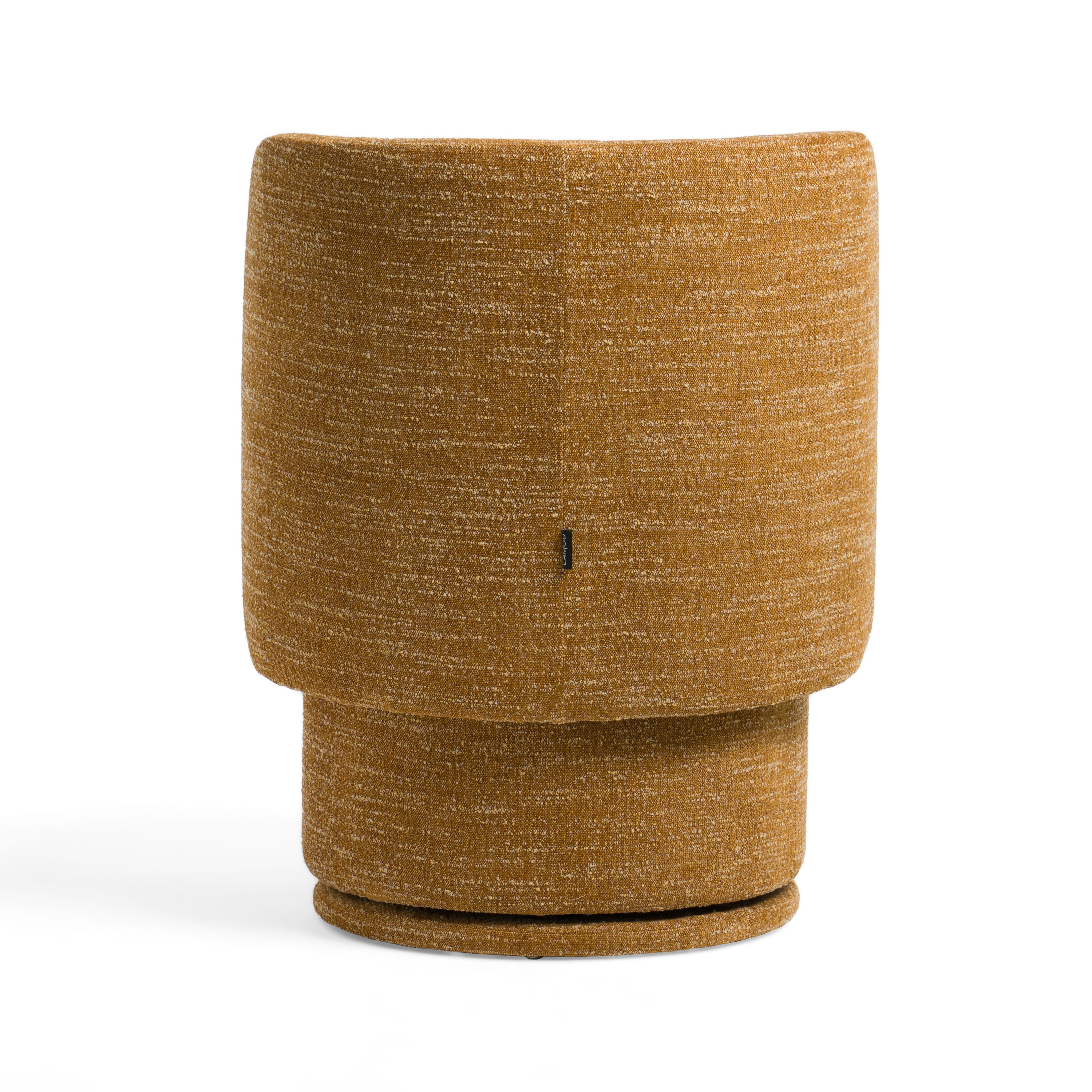 Divani Casa Norris - Modern Fabric Swivel Dining Chair