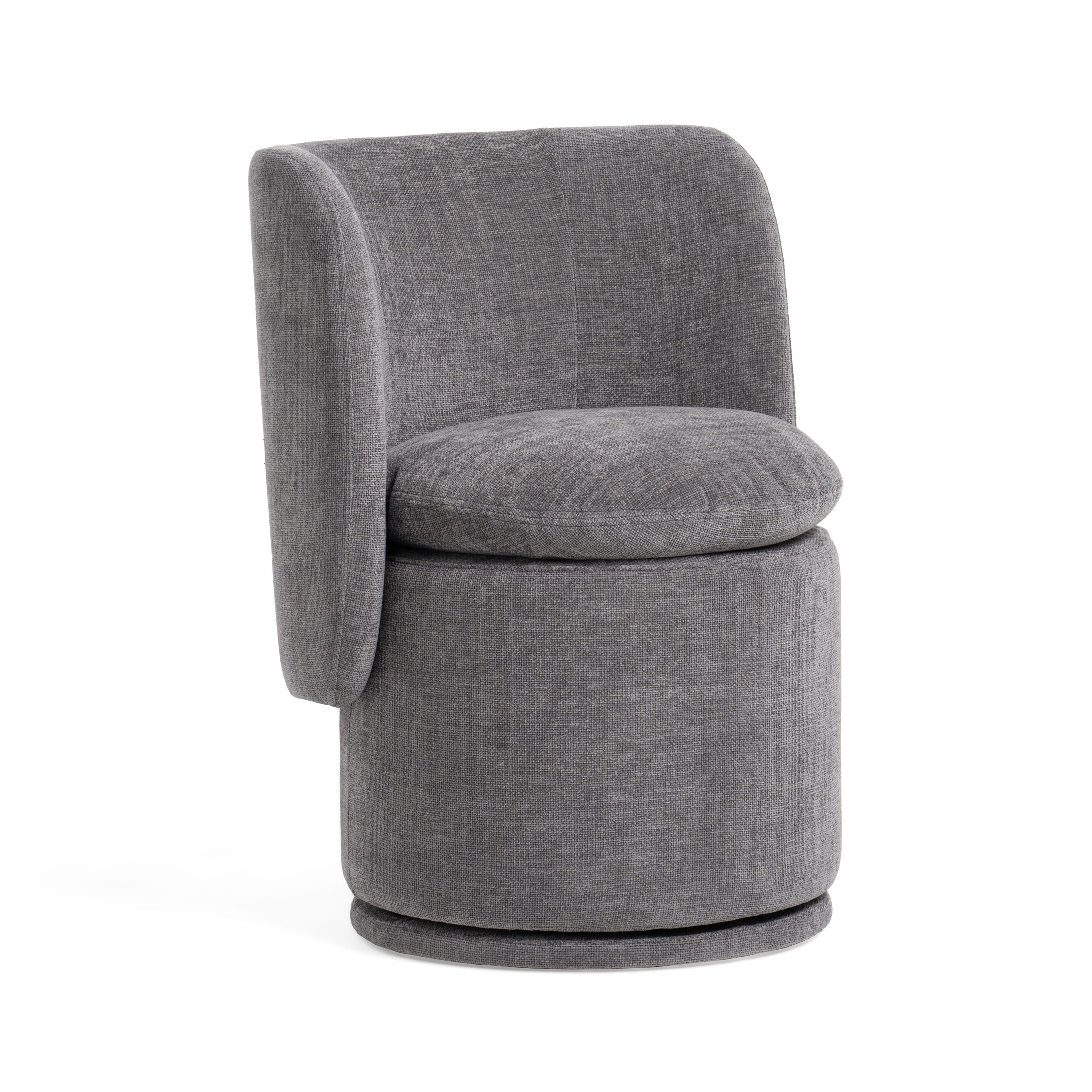 Divani Casa Norris - Modern Fabric Swivel Dining Chair
