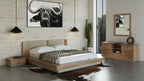 Fantasia - Contemporary Walnut Mirror