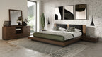 Fantasia - Contemporary Dark Walnut Mirror