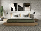 Fantasia - Contemporary Walnut & Grey 4-Piece Bedroom Set - Contemporary Walnut & Grey 4 - Piece Bedroom Set