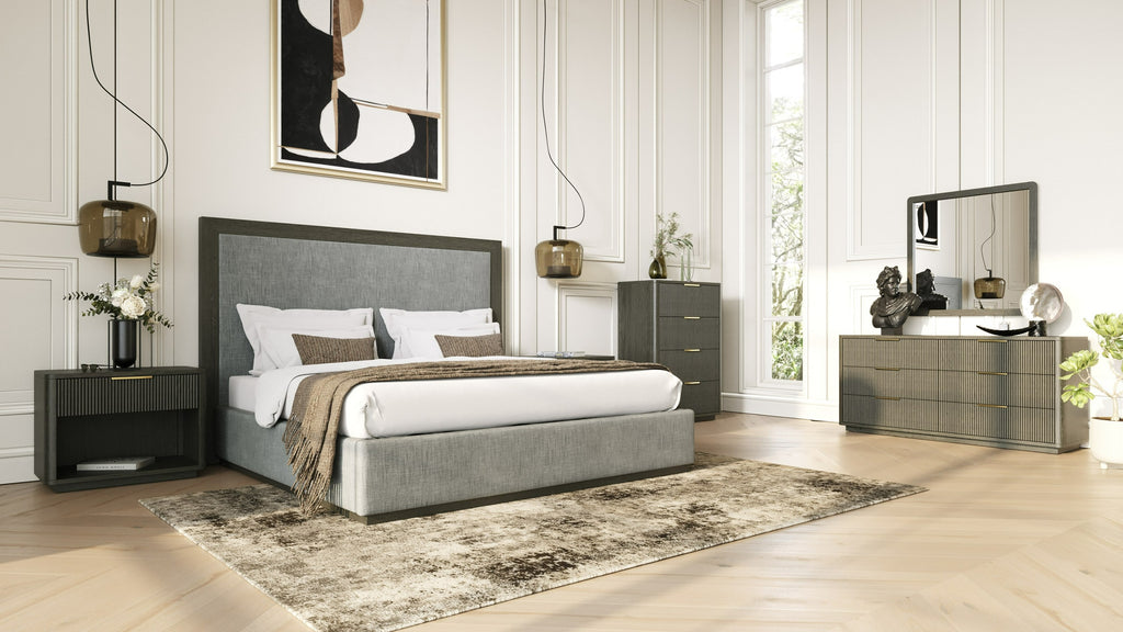 Santa Monica - Modern Grey Wash Nightstand