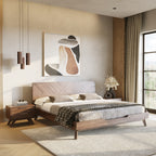 Soren - Modern Walnut Bed - Modern Walnut Bed
