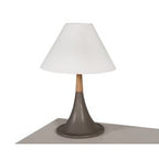 Nunez Modern Concrete & Oak Table Lamp