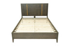 Oakley - Mid-Century Eastern King Size Dark Brown Bed - Mid - Century Eastern King Size Dark Brown Bed