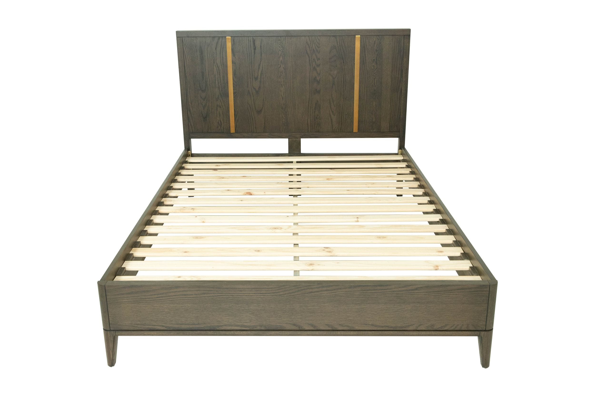 Oakley - Mid-Century Eastern King Size Dark Brown Bed - Mid - Century Eastern King Size Dark Brown Bed