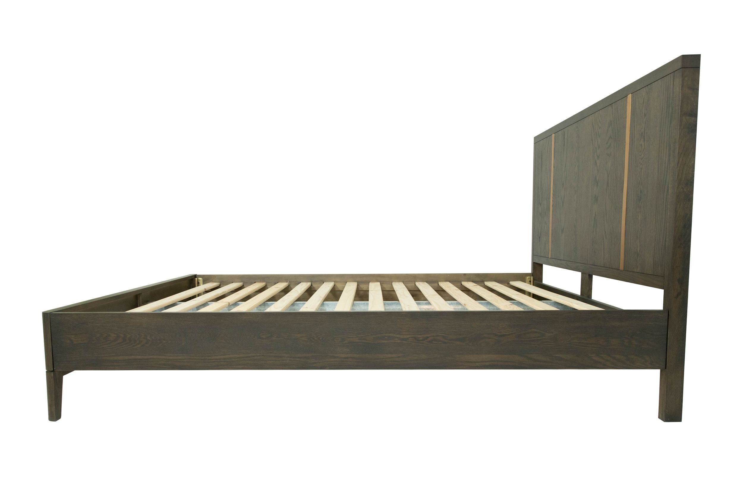 Oakley - Mid-Century Eastern King Size Dark Brown Bed - Mid - Century Eastern King Size Dark Brown Bed