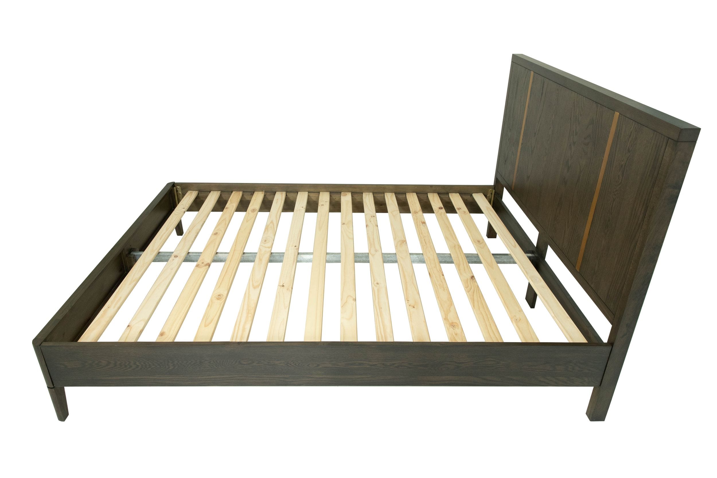Oakley - Mid-Century Eastern King Size Dark Brown Bed - Mid - Century Eastern King Size Dark Brown Bed