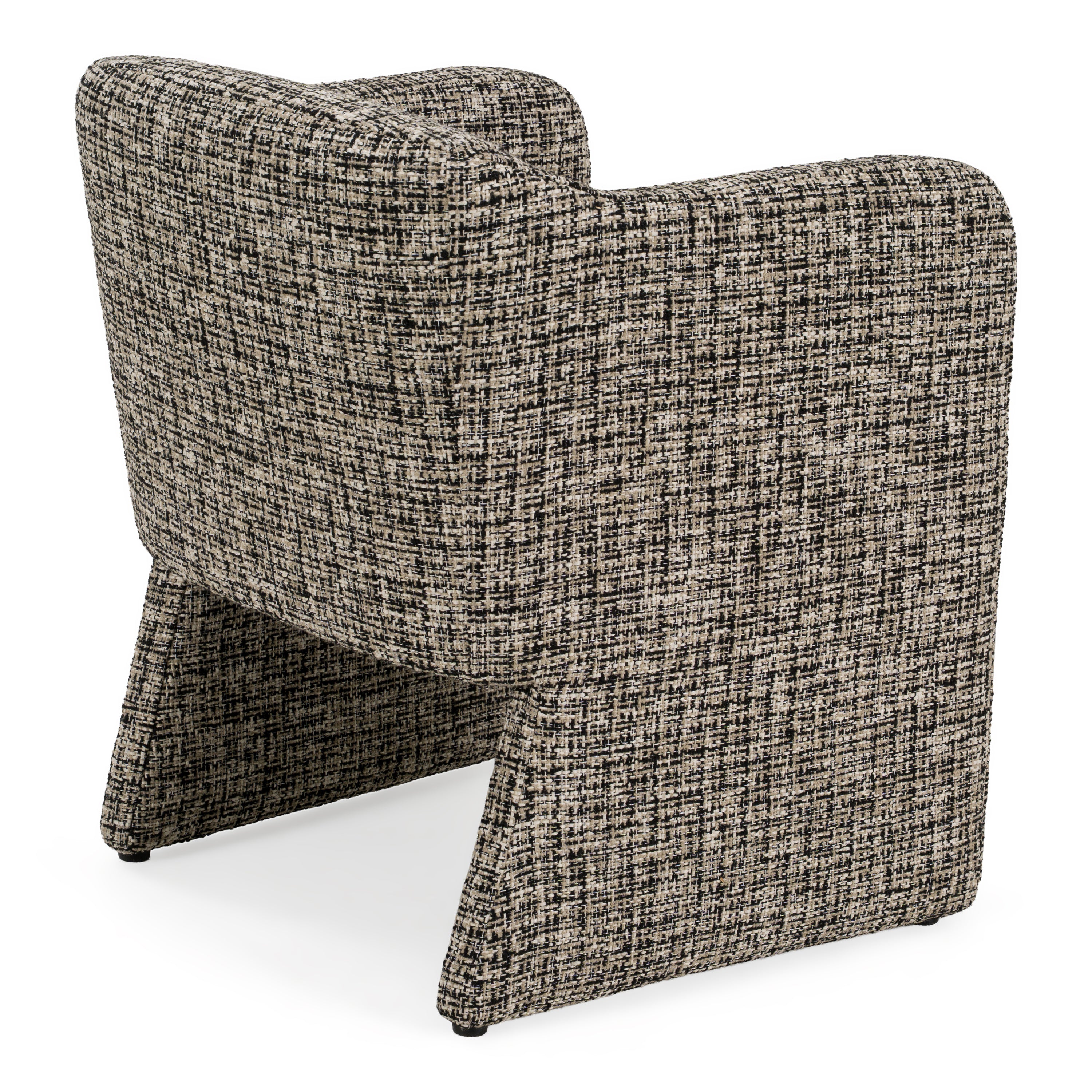 Oldford - Modern Beige + Black Fabric Dining Chair