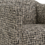 Oldford - Modern Beige + Black Fabric Dining Chair
