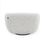 Omaha - Modern Swivel Off White Fabric Chair