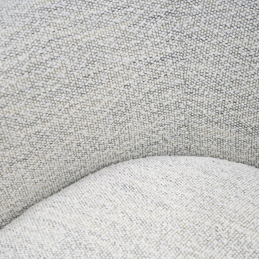 Omaha - Modern Swivel Off White Fabric Chair