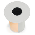Onza - Outdoor White End Table with Solar Light