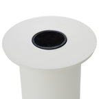 Onza - Outdoor White End Table with Solar Light