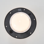 Onza - Outdoor White Medium End Table with Solar Light