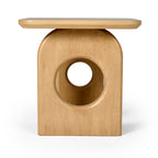 Oshana - Modern White Oak End Table
