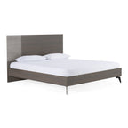 Eastern King Palermo Italian Modern Faux Concrete & Grey Bed
