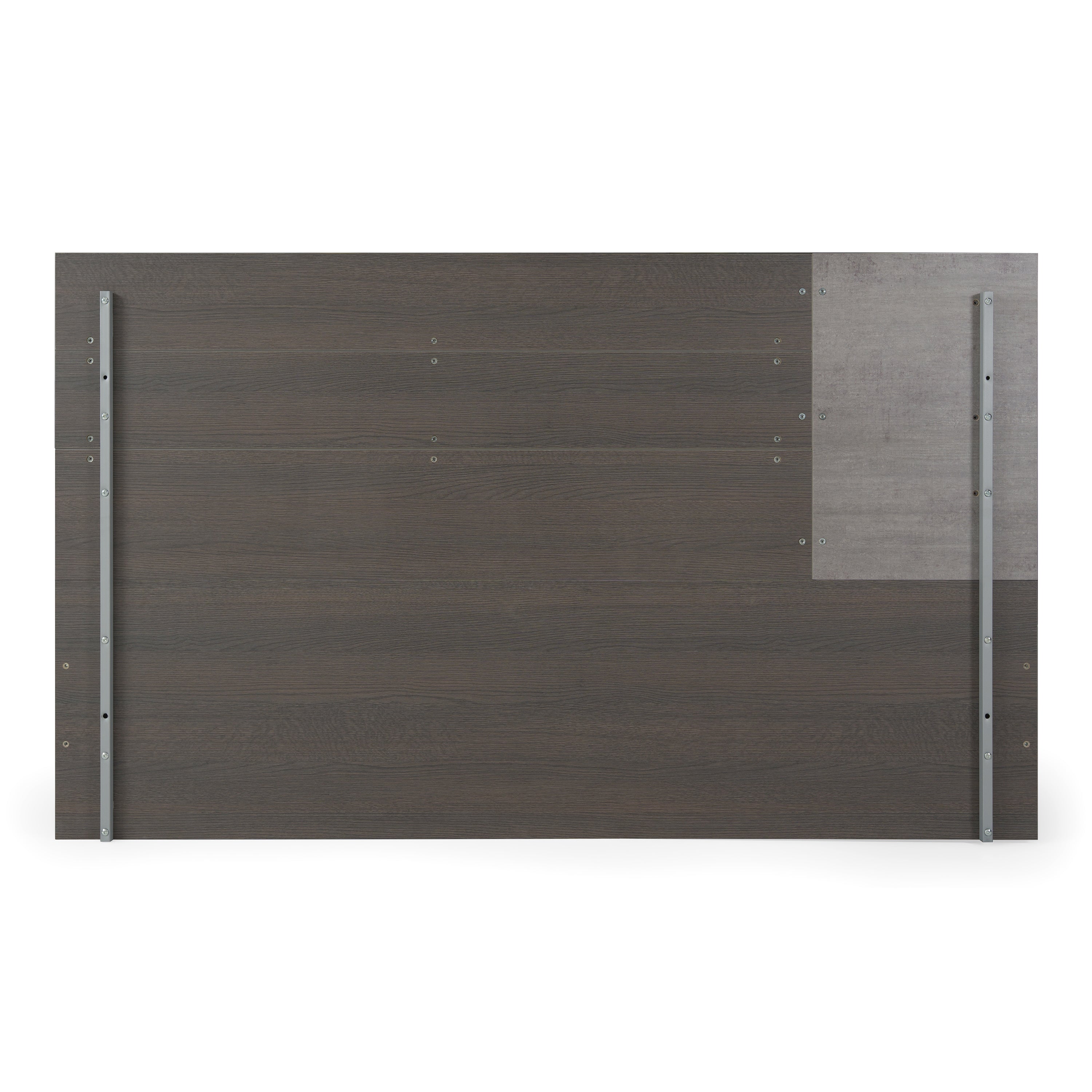 Eastern King Palermo Italian Modern Faux Concrete & Grey Bed