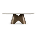 Paulsen - Modern Ceramic + Brass Dining Table