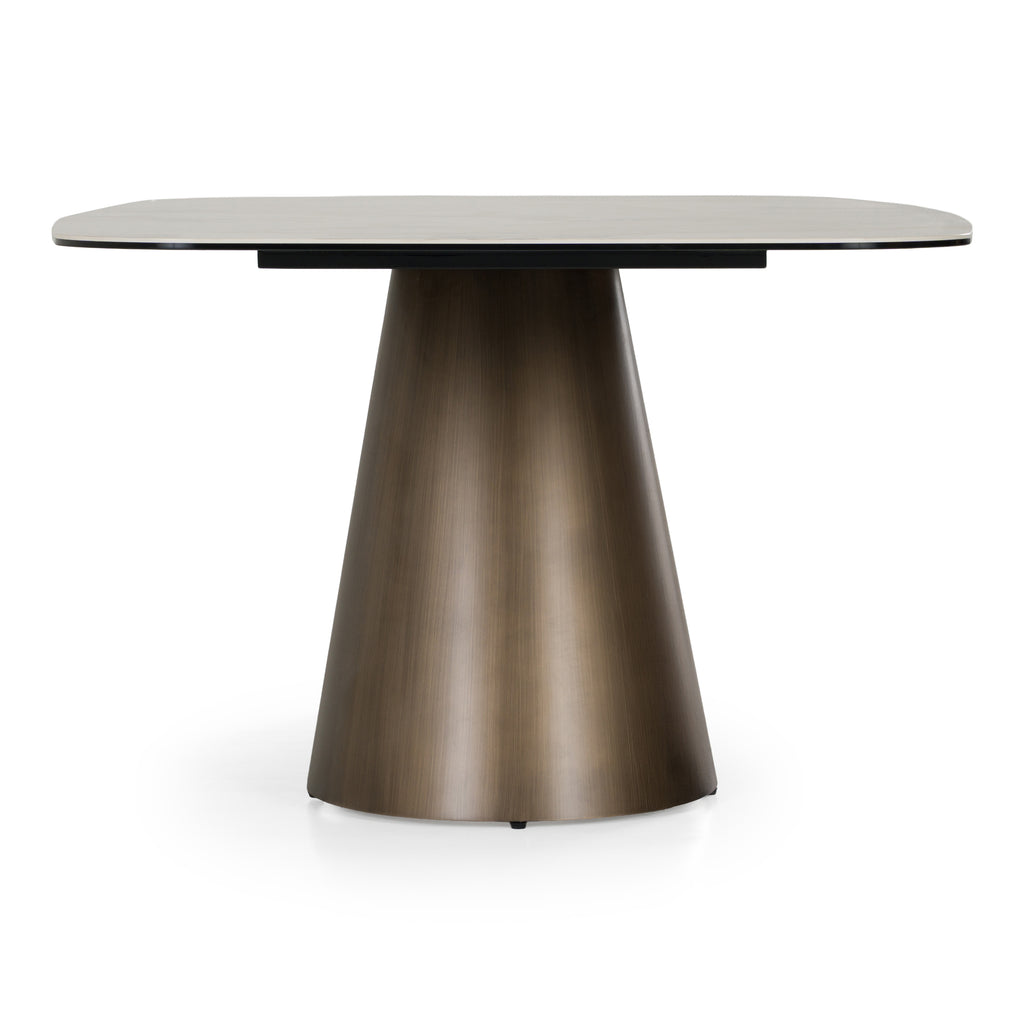 Paulsen - Modern Ceramic + Brass Dining Table