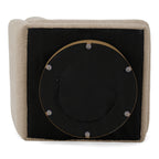 Petito - Modern Beige Fabric + Chestnut Accent Chair