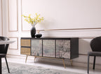 Phelan - Modern Smoked Ash & Brass Buffet