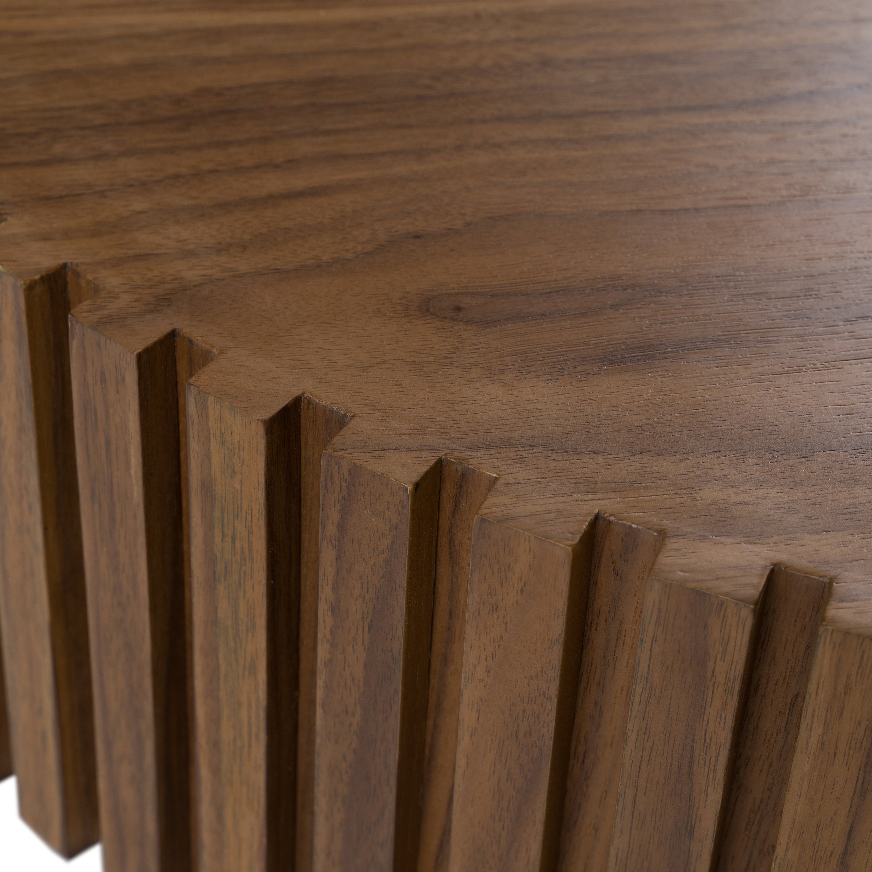 Pierre - Modern Walnut Small Round Coffee Table