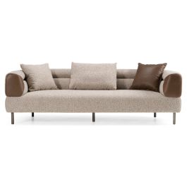 Plume - Modern Brown Fabric Sofa