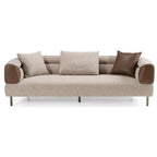 Plume - Modern Brown Fabric Sofa