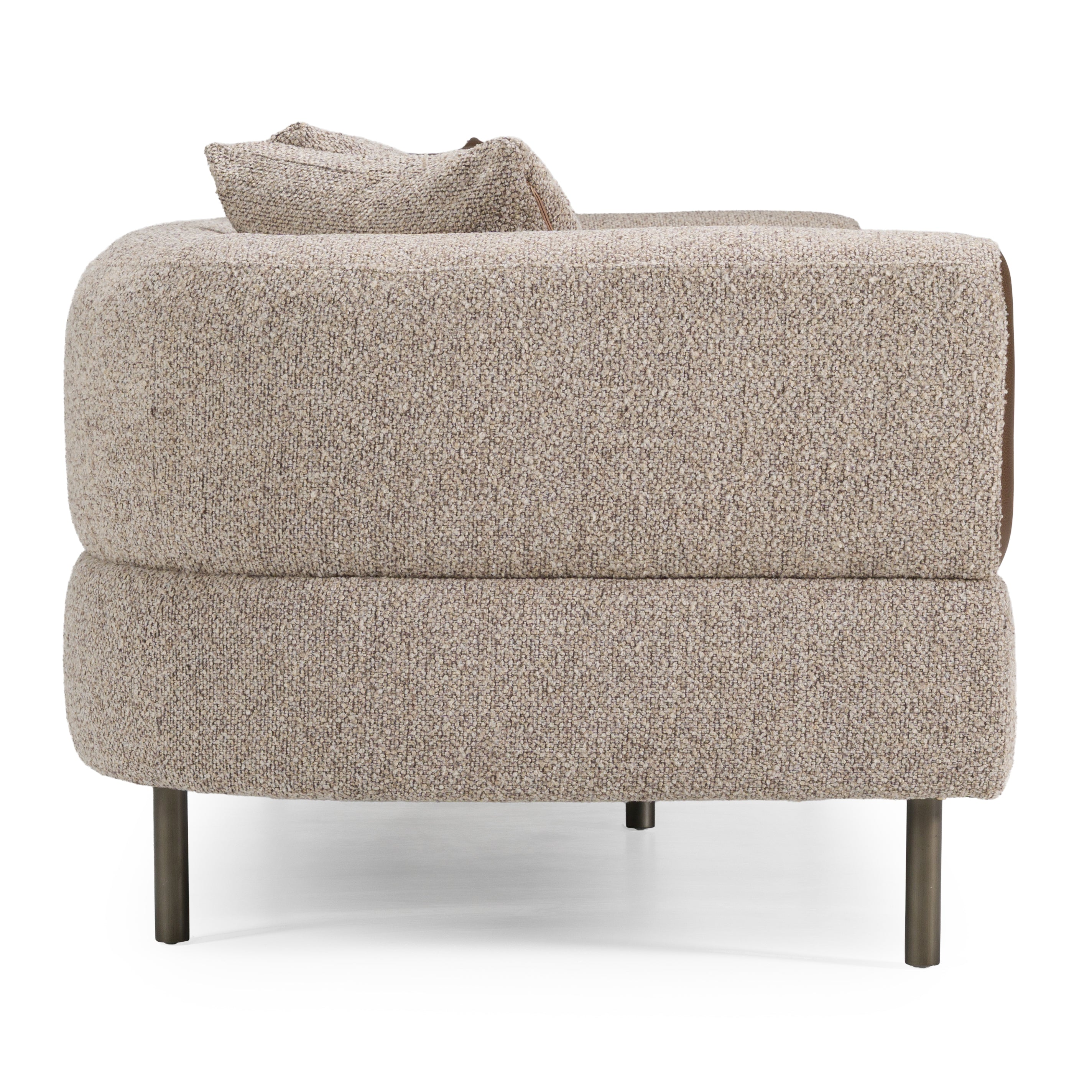 Plume - Modern Brown Fabric Sofa