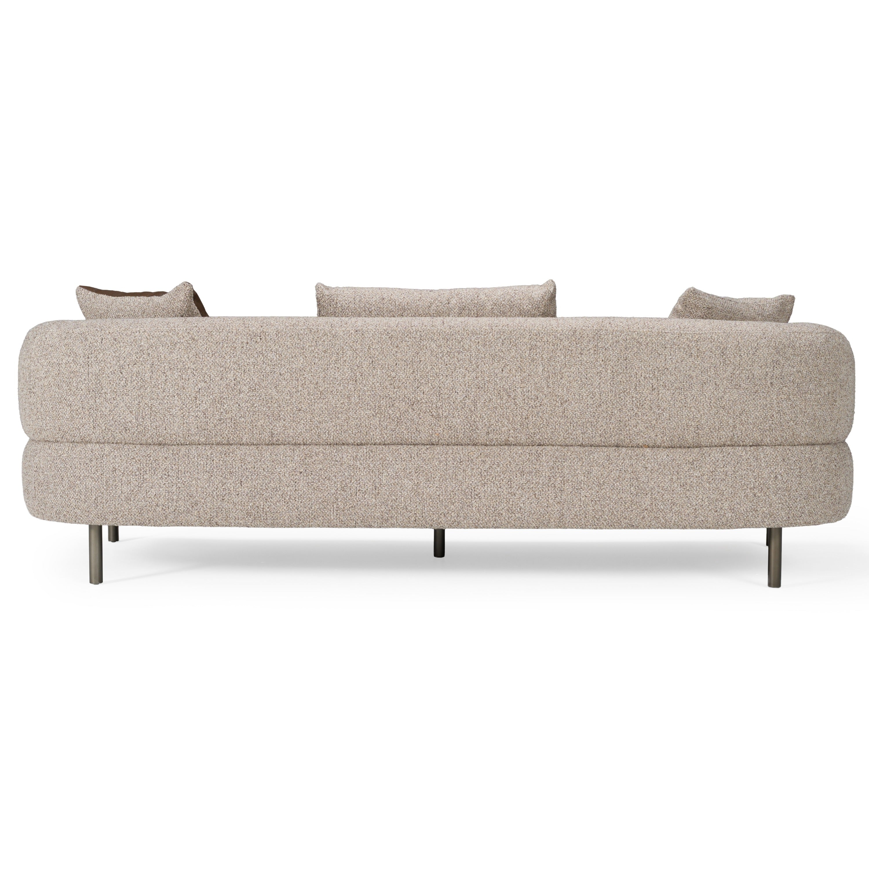 Plume - Modern Brown Fabric Sofa