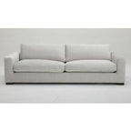 Poppy - Modern White Fabric Long Sofa