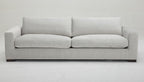 Poppy - Modern White Fabric Long Sofa