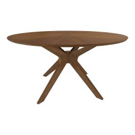 Prospect - Modern Round 59" Walnut Dining Table
