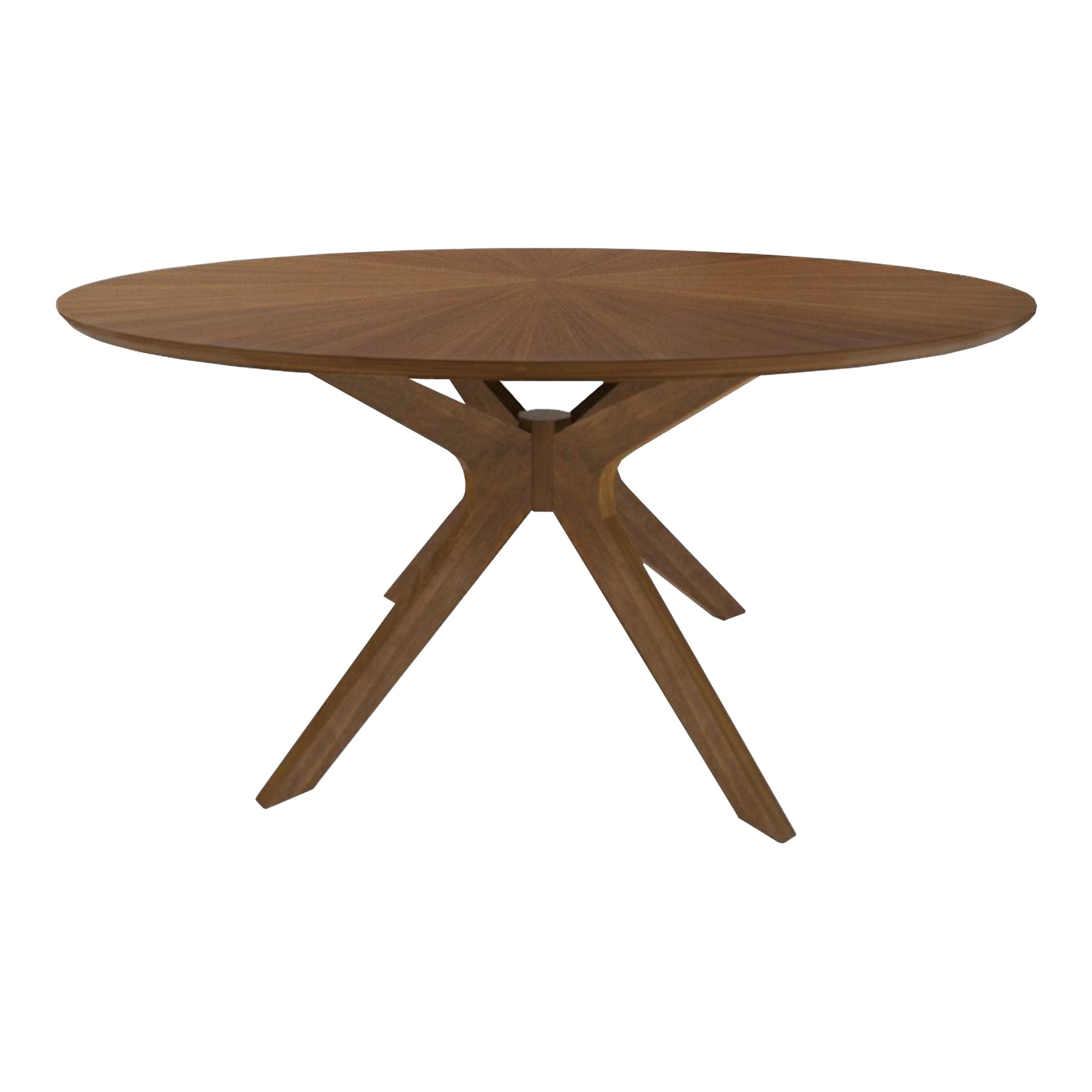 Prospect - Modern 47" Round Walnut Dining Table