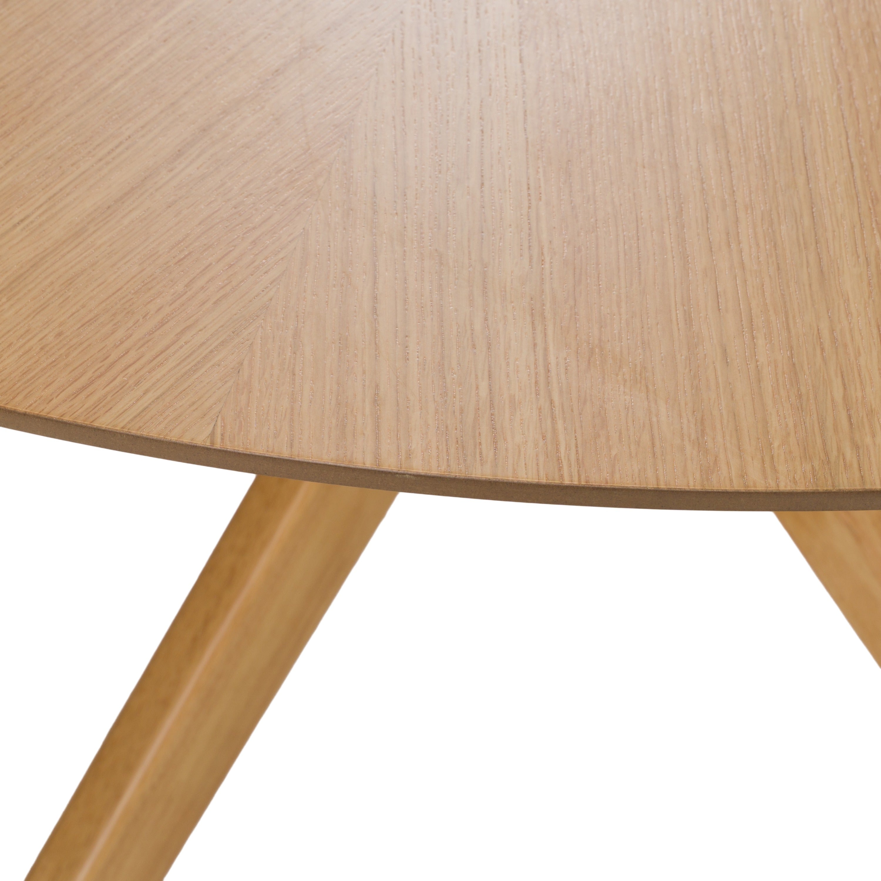 Prospect - Modern Round 59" Natural Oak Dining Table