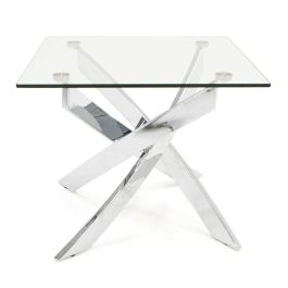 Pyrite Modern Glass End Table