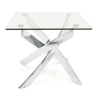 Pyrite Modern Glass End Table