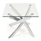 Pyrite Modern Glass End Table