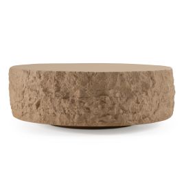 Quarry - Modern Beige Round Coffee Table