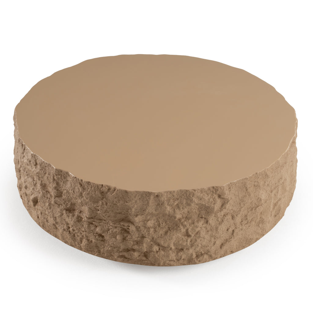 Quarry - Modern Beige Round Coffee Table