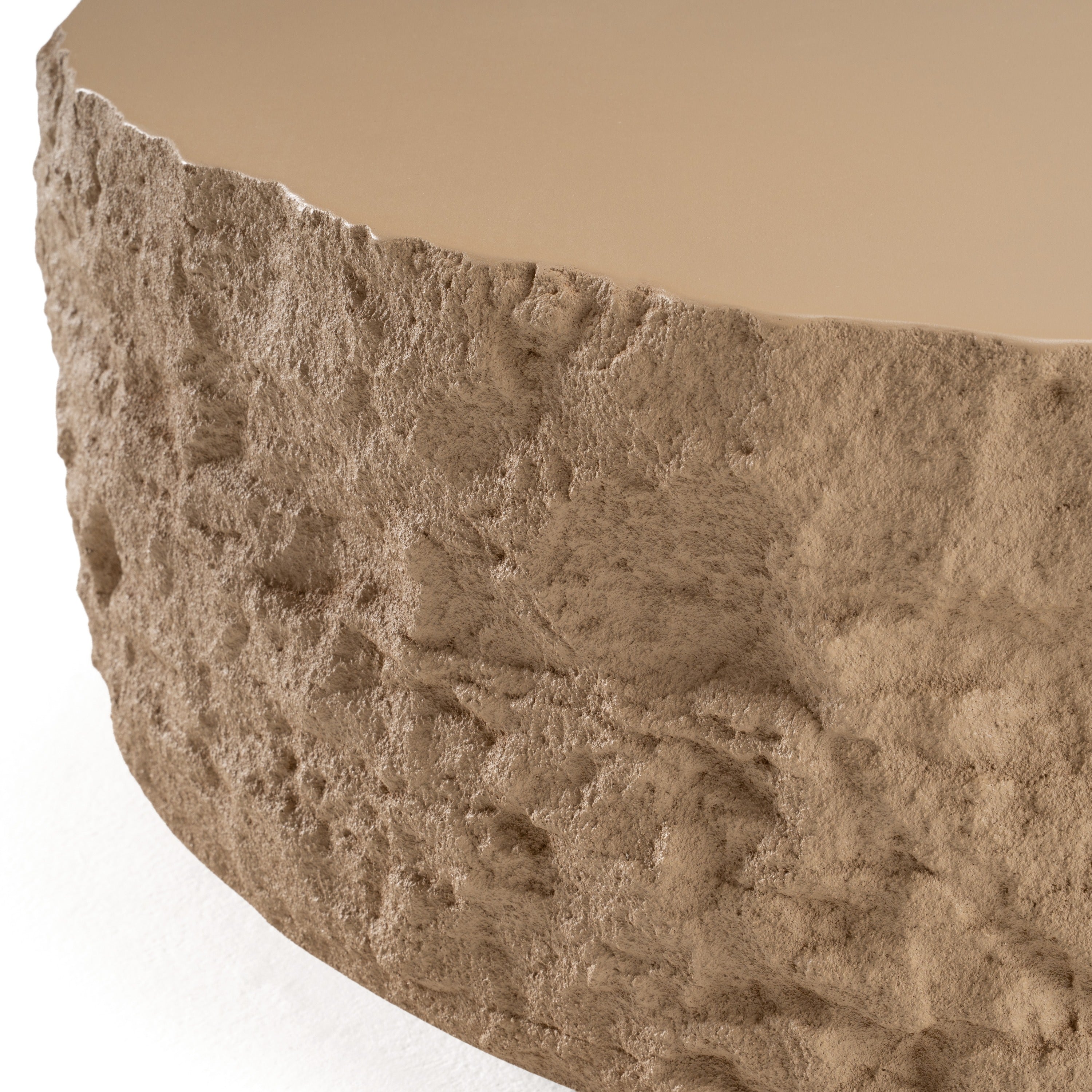 Quarry - Modern Beige Round Coffee Table