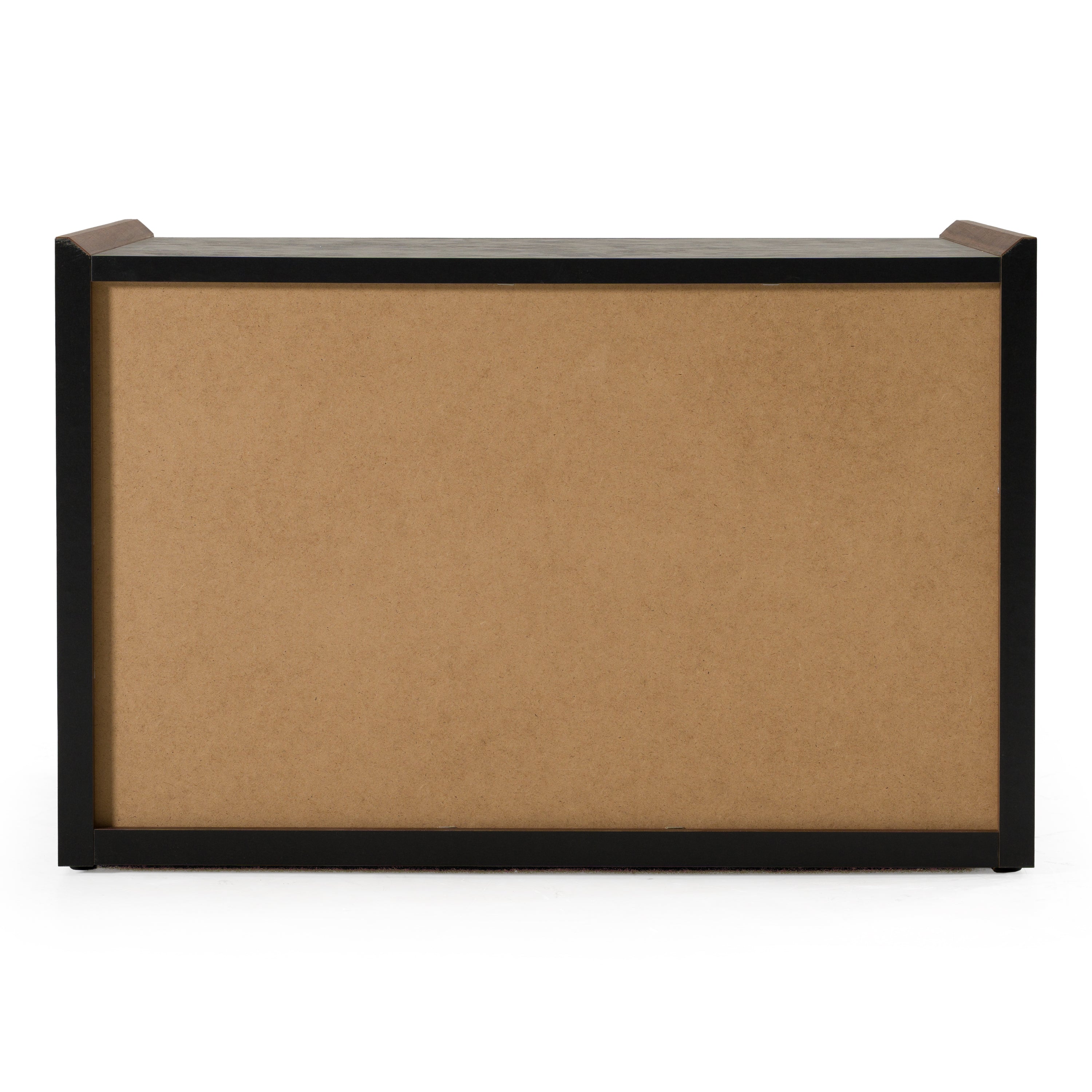 Rado Modern Walnut & Stucco Nightstand